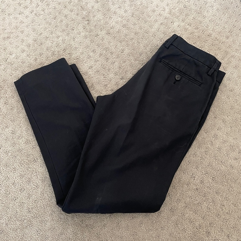 J.  Crew Men’s Bowery Slim Pants | Black, 30W x 30L